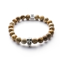 Gemini Classic Skull Beige karkötő M - C7M Gemini Classic Skull Beige karkötő M - C7M